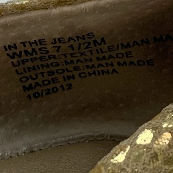 Kenneth Cole REACTION Gold Flats Slip On Shoes 7.5 - Picture 14 of 16